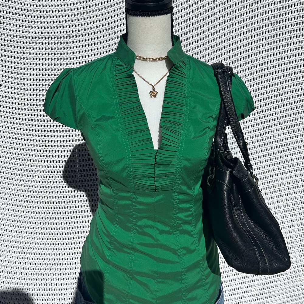 Express Vibrant Green Blouse